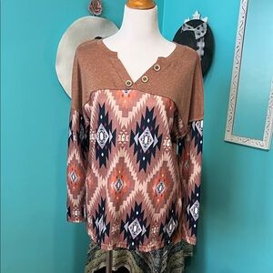New Aztec Design Top